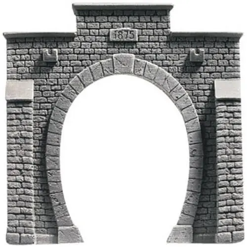 Produktbild: NOCH® Tunnel-Portal 1-gleisig, Steinmauer Profi Plus, realistisch für TT Spur, Maßstab 1:120