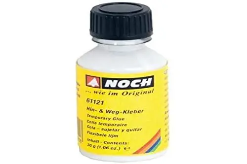 Produktbild: NOCH® Hin- & Weg-Kleber, wasserlöslicher Modellbau Kleber, 30 g, trocknet transparent