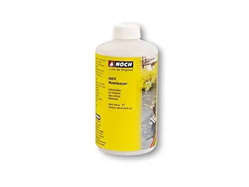 Produktbild: NOCH Modellwasser XL, gießfertiges Wasser für Modellbau Gewässer, 500 ml ideal für ruhige Gewässer in den Maßstäben H0, TT, N, Z