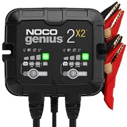 Produktbild: NOCO GENIUS2X2: 4A (2A/Bank) Ladegerät, 6V/12V Batterieladegerät, Erhaltungsladegerät und Desulfator mit Temperaturkompensation