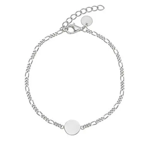 Produktbild: NOELANI Armband 925 Sterling Silber Damen Armschmuck, 16+3 cm, Silber, Coin, Kommt in Schmuck Geschenk Box, 2030112