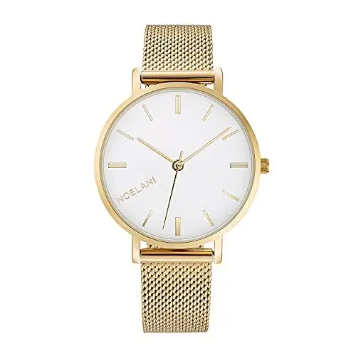Produktbild: NOELANI Armbanduhr Damen Quarzuhr Analog, mit Edelstahl Armband, Gold, 3 bar Wasserdicht, Kommt in Uhren Geschenk Box, 2031374