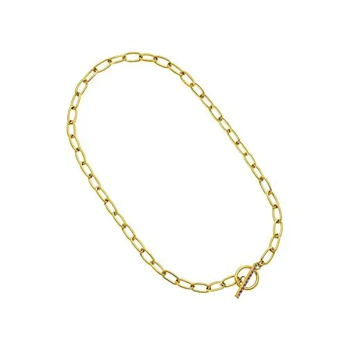 Produktbild: NOELANI Collier Edelstahl Damen Halsschmuck, mit Zirkonia synth., 42 cm, Gold, Kommt in Schmuck Geschenk Box, 2032328