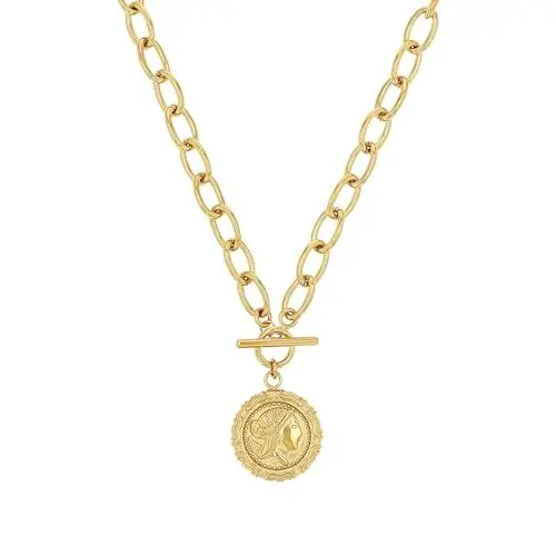 Produktbild: NOELANI Kette mit Anhänger Edelstahl Damen Halsschmuck, Gold, Kommt in Schmuck Geschenk Box