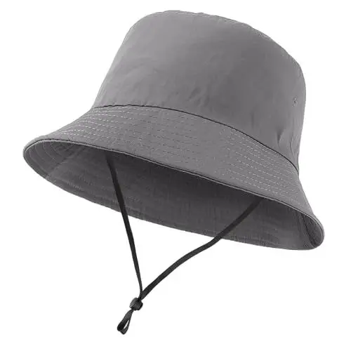 Produktbild: NOEMIN Fischerhut für Herren – Übergröße XXL/XXXL, Schnelltrocknend Bucket Hat, Sonnenschutz, faltbar, verstellbar mit Kinnriemen, für Strandreisen und Outdoor-Aktivitäten