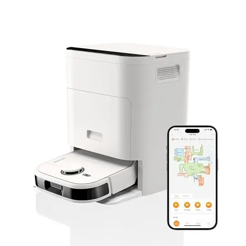 Produktbild: NOESIS Florio 2-in-1 Saugroboter mit Wischfunktion Absaugstation, Selbstwechselnde Wischpads, Saugroboter, Selbstleerend, Selbstfüllend, Hindernisumgehung, App-Steuerung