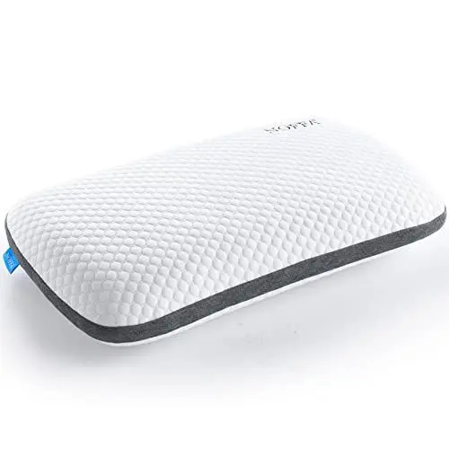 Produktbild: NOFFA Kopfkissen Hart Fest zum Schlafen 11 cm Höhe, Visco Feste Kissen Seitenschläfer Orthopädisch, Nackenstützkissen Memory Foam Kissen 40x60