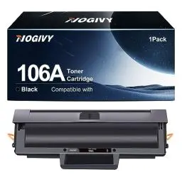 Produktbild: NOGIVY 106A W1106A Toner Kompatibel für HP 106A W1106A Toner für Laser MFP 137fwg 137fw 135r 135w für Laser 107w 107a 107r mit Chip (1 Schwarz, Mit Chip)