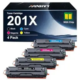 Produktbild: NOGIVY 201X 201A CF400X Toner mit Chip Kompatibel für HP 201X 201A Toner für Toner HP Color Laserjet MFP M277dw M252dw M252n M274n M277c6 (Schwarz Cyan Yellow Magenta, 4er-Pack)