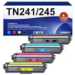 Produktbild: NOGIVY TN241/245 Toner Kompatibel für Brother TN241 TN245 TN-241 Toner für Toner Brother DCP 9022CDW MFC-9332CDW MFC 9142CDN MFC 9332CDW HL-3152CDW HL-3142CDW (Schwarz Cyan Gelb Magenta, 4er-Pack)