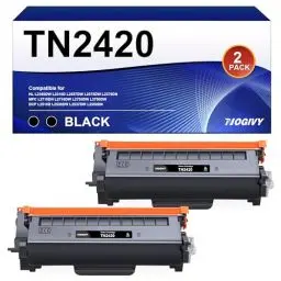 Produktbild: NOGIVY TN2420 TN2410 Toner mit Chip Kompatibel für Brother TN2420 TN-2410 TN-2420 für Brother MFC L2710DW MFC-L2710DW MFC L2710DN HL-L2350DW DCP-L2530DW HL-L2310D MFC-L2750DW (Schwarz, 2er-Pack)