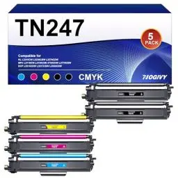 Produktbild: NOGIVY TN-243CMYK TN247 Toner Kompatibel für Brother TN243CMYK TN-247 für Toner Brother MFC L3750CDW MFC-L3770CDW DCP-L3550CDW HL-L3210CW MFC-L3750CDW (2 Schwarz Cyan Gelb Magenta, 5er-Pack)