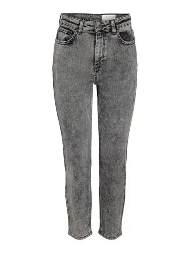 Produktbild: NOISY MAY Damen NMMONI HW Straight ANK Acid AZ391DG NOOS Gerade Jeans, Dark Grey Denim, 25W x 30L