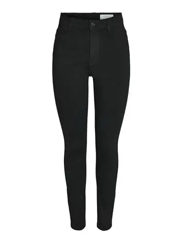 Produktbild: NOISY MAY Damen NMSOLLY HW VI412BL NOOS Skinny-fit-Jeans, Black, 29W x 32L