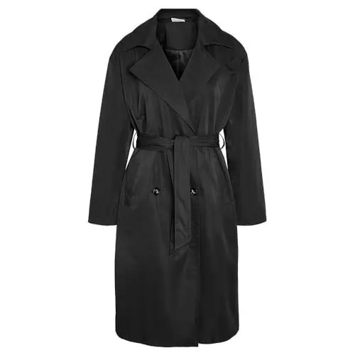 Produktbild: NOISY MAY Damen Nmmanya L/S Noos Trenchcoat, Schwarz, M EU