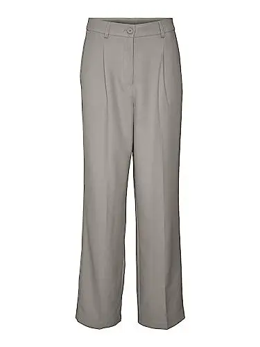 Produktbild: Noisy may A/S Damen Nmdrewie Hw Straight Pants Ko Curve Hose, Titanium, 50 EU