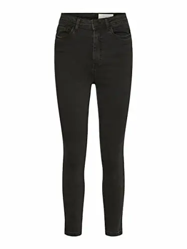 Produktbild: Noisy may Damen Nmagnes Hw Ank Vi125bw Bg Noos Jeans, Black Denim, 28W 32L EU
