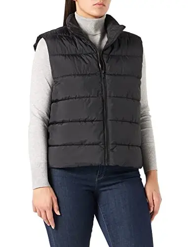 Produktbild: Noisy may Damen Puffer Weste Wattierte Stepp Übergangsjacke ohne Kapuze Basic ohne Ärmel NMMARCUS