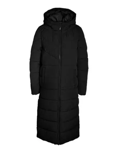 Produktbild: Noisy may Lange Puffer Jacke Warmer Stepp Wintermantel mit Kapuze Wattierter Blouson NMDALCON