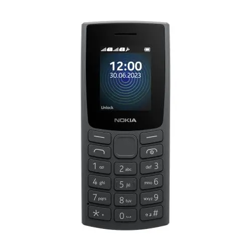 Produktbild: Nokia 110 Feature Phone mit integriertem MP3-Player, rückwärtiger Kamera, langlebigem Akku und Diktiergerät - Charcoal