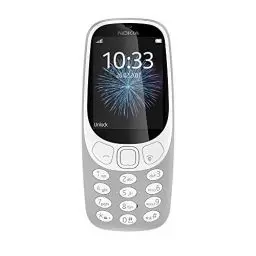 Produktbild: Nokia 3310 2G Mobiltelefon (2,4 Zoll Farbdisplay, 2MP Kamera, Bluetooth, Radio, MP3 Player, Single Sim) grau