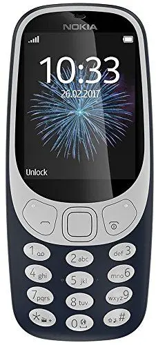 Produktbild: Nokia 3310 2G Mobiltelefon (2,4 Zoll Farbdisplay, 2MP Kamera, Bluetooth, Radio, MP3 Player, Single Sim) dark blue