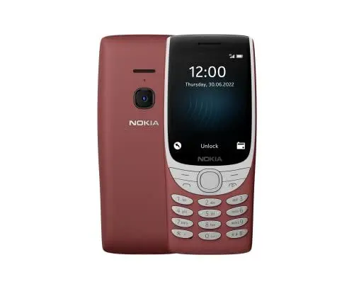 Produktbild: Nokia 8210 Feature Phone mit 4G Modul, großes Display, MP3 Player, FM Radio und Retro Snake Spiel - Rot