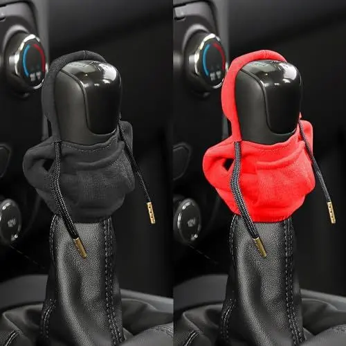 Produktbild: NOLACE Schaltknäufe 2 Stück Schaltknauf Abdeckung Auto Hoodi Hoodie-Abdeckung Schaltknauf Hoodie Abdeckung, Schaltknauf überzug Einfach zu installierender Gear Protector Car Decor Zubehör auto hoodi