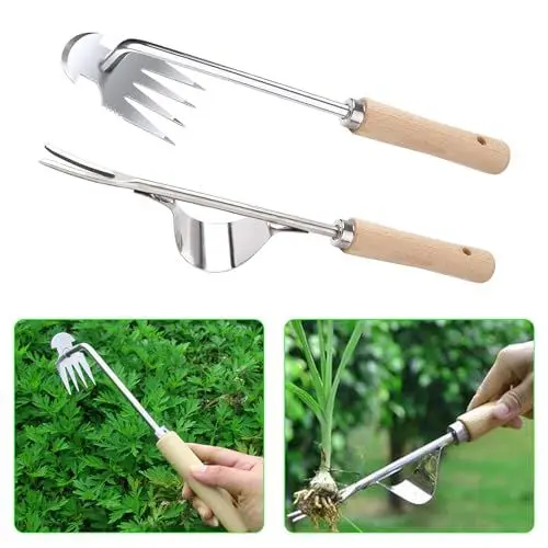 Produktbild: noleli Gartenarbeit Hand Unkrautstecher Unkraut Entferner Gerät Unkrautstecher Edelstahl Profi Trimmer Unkraut Unkrautjäter,Unkrautausstecher, Unkraut Gerät, Gartenhelfer, Garten Werkzeug