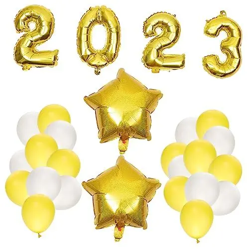 Produktbild: NOLITOY Silvesterparty-ballons Abschlussdekorationen 2023 Ballondekorationen Party-layout
