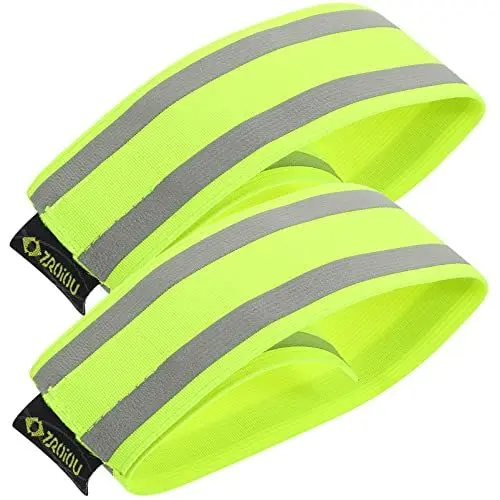 Produktbild: NOLITOY 2 Stück Reflektierende Sportbänder Verstellbare Knöchelstraps für Sicherheitsausstattung für Outdoor Aktivitäten Fluoreszierendem Farbdesign