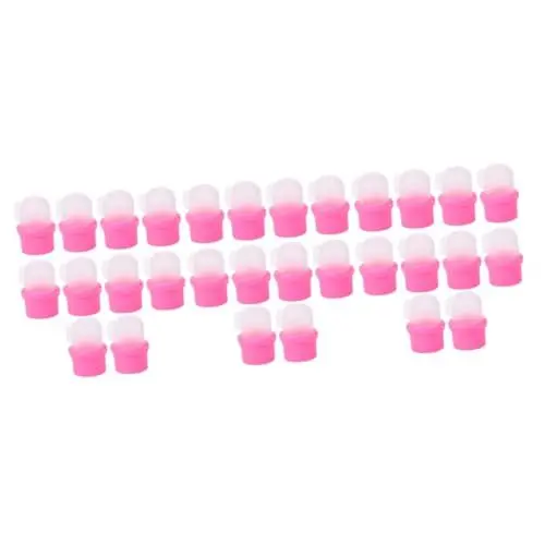 Produktbild: NOLITOY 30stücke Teiliges Nagellackentferner Abdeckungen Wiederverwendbare Strapazierfähige Soak-off Kappen Für Effektives Nagellackabziehen Für Und Professionelle Maniküre