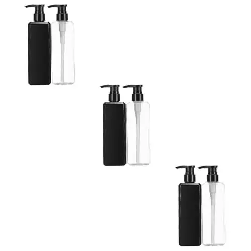 Produktbild: NOLITOY 6 Stück Leere Flasche Leere Shampoo Flaschen Duschgel Spender Duschgel Behälter Lotion Pumpenspender Shampoo Halter Spender Pumpflasche Duschgel Spender Für