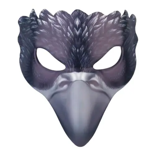 Produktbild: NOLITOY Krähenmaske Halloween-maske Karnevalspartymaske Halbgesichtsmaske Vogelmaske Krähe-maske-maskerade Abschlussballmaske Maskerade-masken Ledermaske Vogel Maske Schnabel Pu-leder Tier