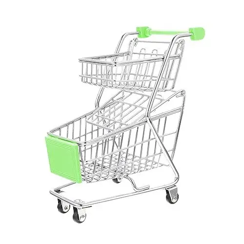 Produktbild: NOLITOY Mini-einkaufswagen Rosa Wagen Desktop-Wagen Kinder Schubkarre Kleiner Supermarktwagen Miniwagen Mit Rädern Mini-Ziel-einkaufswagen Miniaturwagen Für Abs Schreibtisch Einkaufen Korb