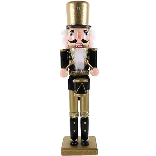 Produktbild: NOLITOY Weihnachts-nussknacker Nussknacker-Statue Weihnachtsfiguren Weihnachtspuppen Kurt Adler Nussknacker Nussknackerfiguren Geschenke Holz 38c Weihnachten Ornamente
