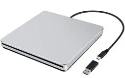 Produktbild: NOLYTH Externes CD Laufwerk für Laptop, DVD Laufwerk Extern für Mac MacBook, Slot-in Externe Optische Laufwerke, Portable USB CD Laufwerk Extern Brenner Externes Laufwerk für PC Apple Windows Desktop