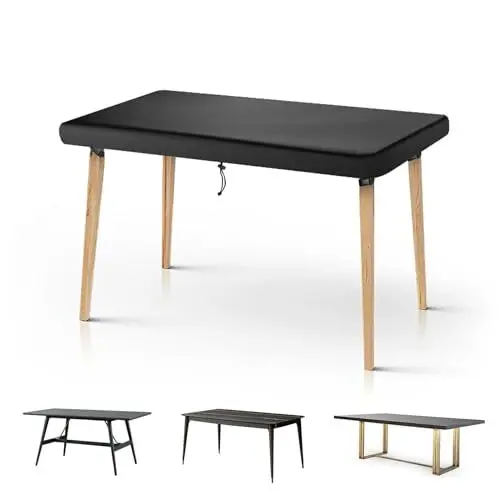 Produktbild: nomiou Abdeckhaube Tischplatte Abdeckung für Gartentisch Schutzhülle Gartentisch Hülle Abdeckung Lounge Tisch Abdeckung Wetterfest Abdeckungen für Gartentische Tischplattenhülle 150x90x15cm…