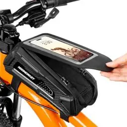 Produktbild: nooncrazy Fahrrad Rahmentasche Wasserdicht Fahrradtasche Rahmen Handytasche Fahrrad Smartphone Zoll mit TPU Touchscreen Montainbikes, Rennrad, Ebikes
