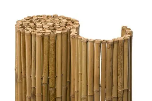 Produktbild: NOOR Bambusmatte DELUXE - Natürlicher Sichtschutz aus Bambus für Balkon, Terrasse und Garten - Wetterfeste Sichtschutzmatte für den Zaun - 100 cm x 2,5 m Bambusrohr mit ca. 40 mm ⌀