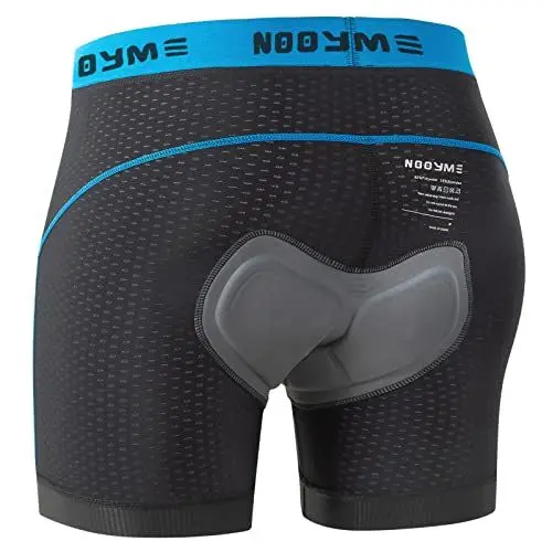 Produktbild: NOOYME Fahrradhose Herren Radunterhose Herren Schnelltrockende Radlerhose Herren mit Sitzpolster 4D Atmungsaktive Fahrradunterhose Herren Gepolstert Elastische Radhose Herren Leichte Radlerhose Herren