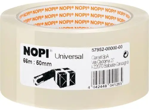 Produktbild: Nopi Packband Pack 66 m x 50 mm, transparent Set zu 6 Stück