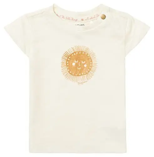 Produktbild: Noppies Baby Baby-Mädchen Girls Tee Nicollet Short Sleeve Chest T-Shirt, Pristine-N021, 50