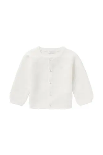 Produktbild: Noppies Baby Unisex Baby U Cardigan Knit Naga Strickjacke, White-C001, 74