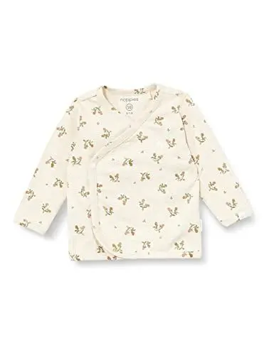 Produktbild: Noppies Baby Unisex Baby U Tee Overlap ls Nicosia AOP T-Shirt, RAS1202 Oatmeal-P611, 50