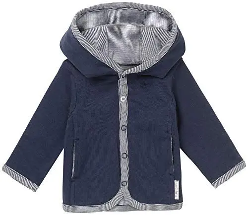 Produktbild: Noppies Baby - Jungen B Cardigan Jersey Rev Joke Strickjacke, Navy, 74 EU