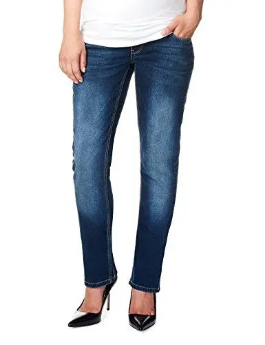 Produktbild: Noppies Damen Jeans OTB Comfort MENA Plus Umstandsjeans, Blau (Dark Stone Wash C296), 48 (Herstellergröße: 36)