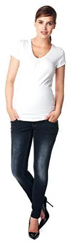 Produktbild: Noppies Damen Jeans OTB Skinny Britt Umstandsjeans, Blau (Dark Stone Wash C296), 38