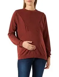 Produktbild: Noppies Damen Ponca Nursing Long Sleeve Pullover, Henna - P635, 42 EU