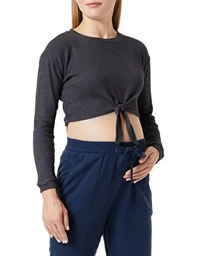 Produktbild: Noppies Damen Top Pier Nursing Long Sleeve T Shirt, Grey Melange - P806, 38 EU